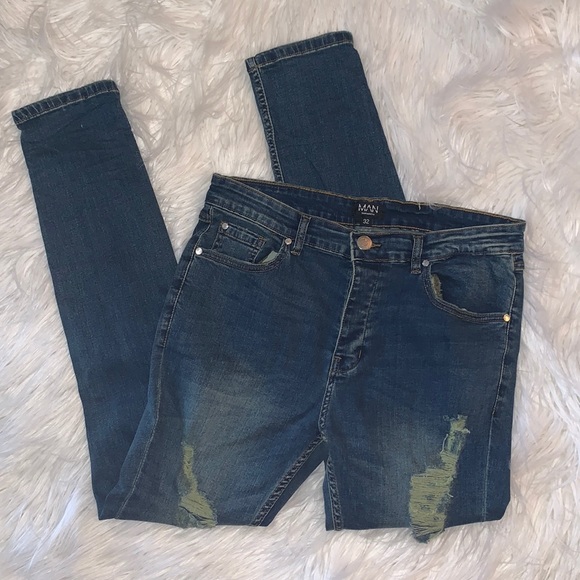Boohoo Other - Skinny Stretch Ripped Jeans NWT